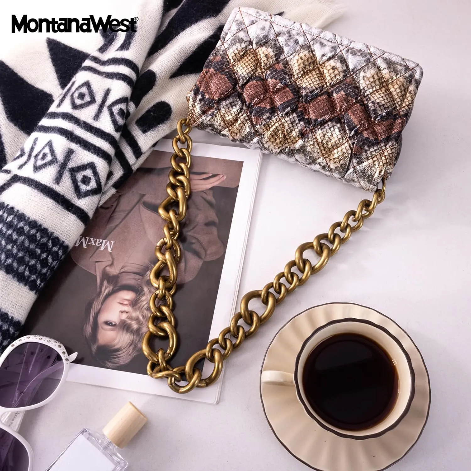 Montana West Quilted Handbags for Women Crossbody Bags Trendy Small Purses and Top Handle Handbags