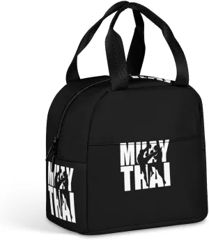 Muay Thai Insulated Meal Tote Bag Portable Lunch Box Container Food Handbags for Men Women