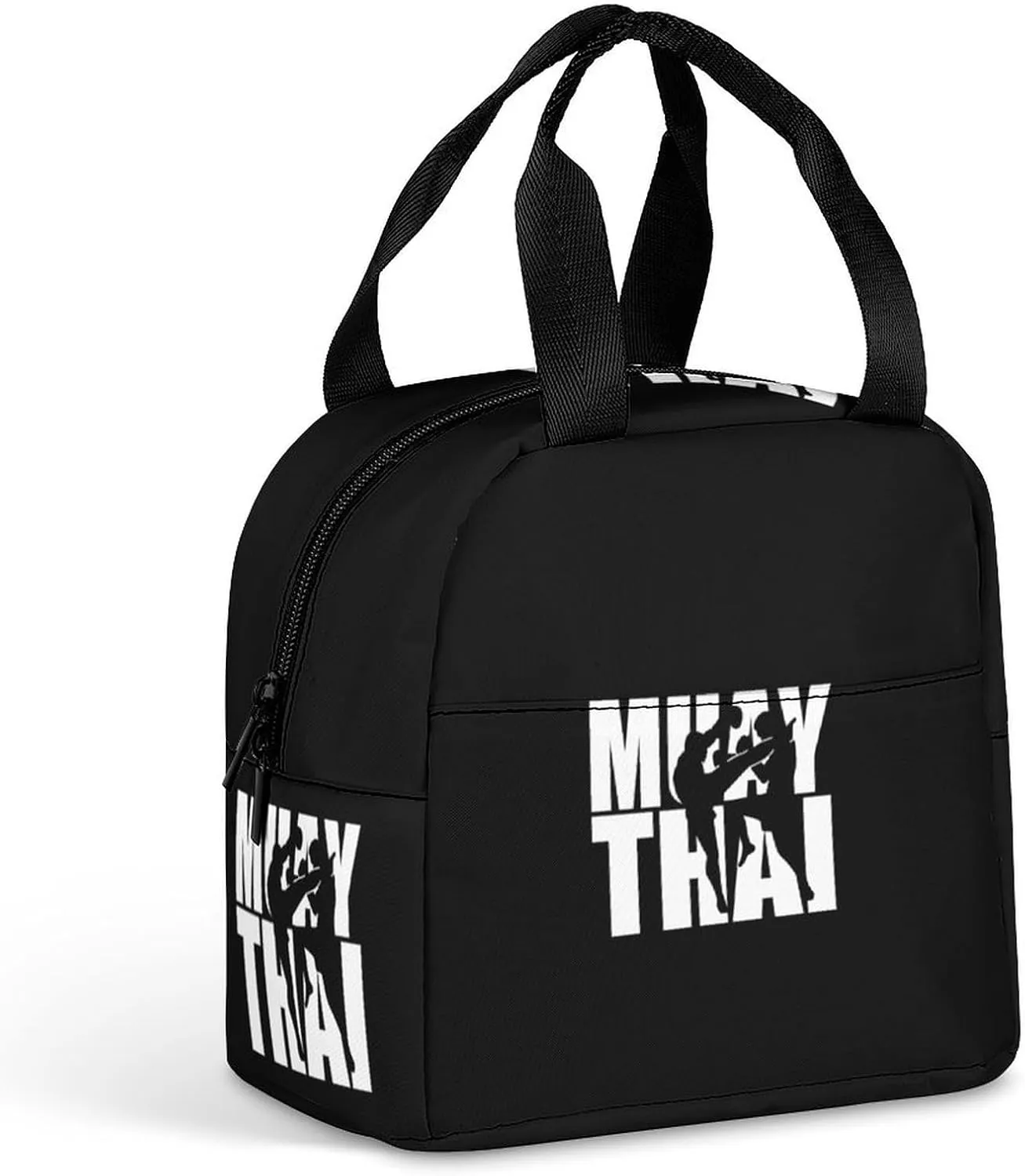 Muay Thai Insulated Meal Tote Bag Portable Lunch Box Container Food Handbags for Men Women