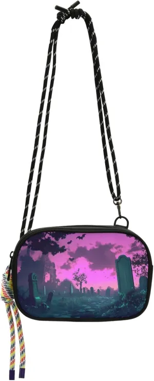 Mystery Wild Print Crossbody Handbags for Women Walking, Hiking Lightweight Shoulder Phone Purse