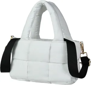 NAARIIAN Puffer Tote Bag Small Women's Satchel handbag Cross body Shoulder bag Woven Puffy Purse