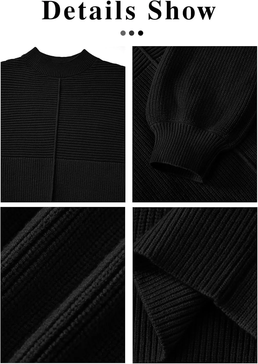 NALANISA Womens Fall Winter Sweaters 2024 Long Sleeve Crewneck Ribbed Knit Chunky Pullover Sweater Tops Fashion Clothes