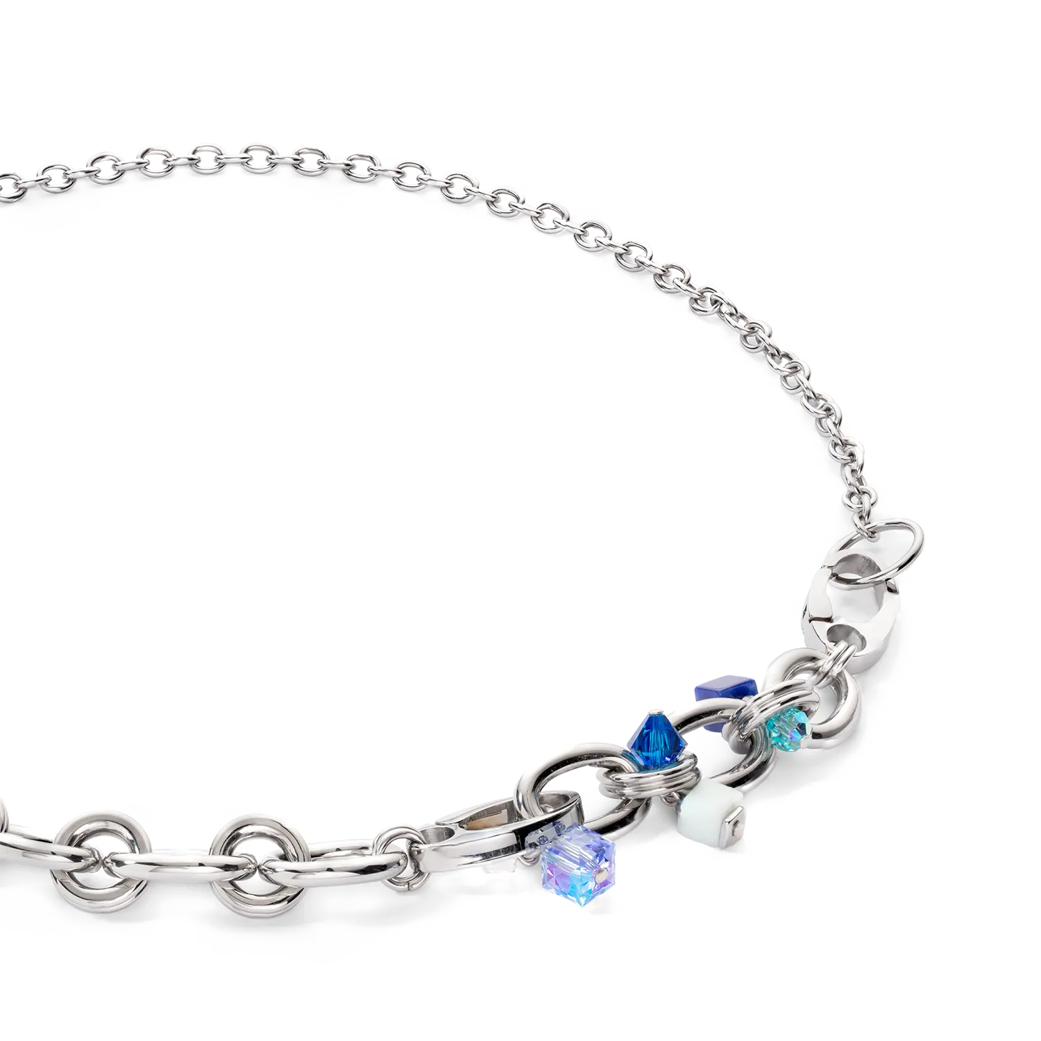Neptune's Treasure necklace silver blue