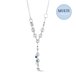 Neptune's Treasure necklace silver blue