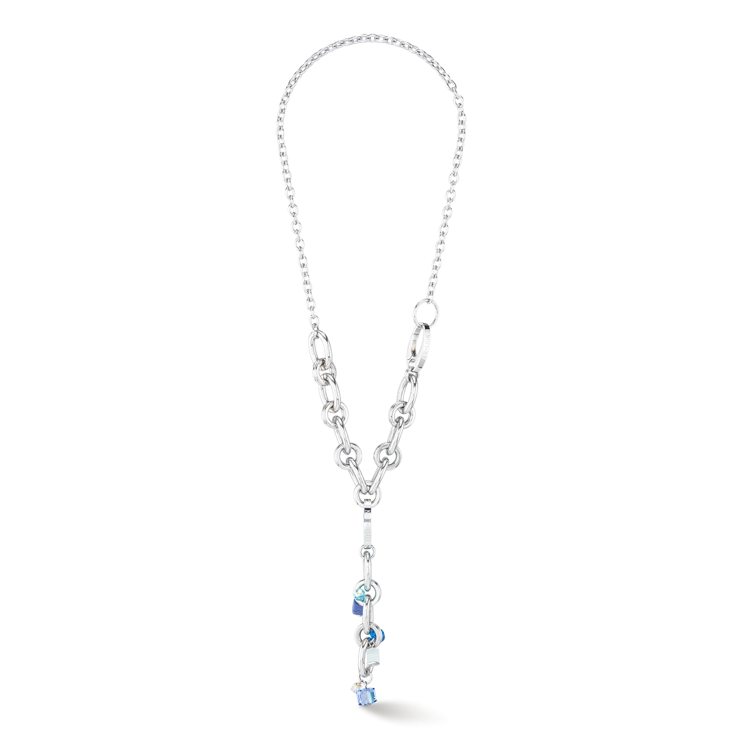 Neptune's Treasure necklace silver blue
