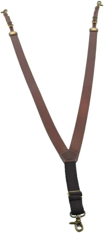 Nocona Belt Co. Men's Bullet Concho Gallus Leather Suspenders