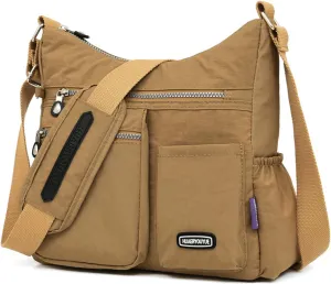 NOTAG Crossbody Bag for Women - Waterproof Multi-Pocket Handbag, Shoulder Bag, Lightweight Large Messenger