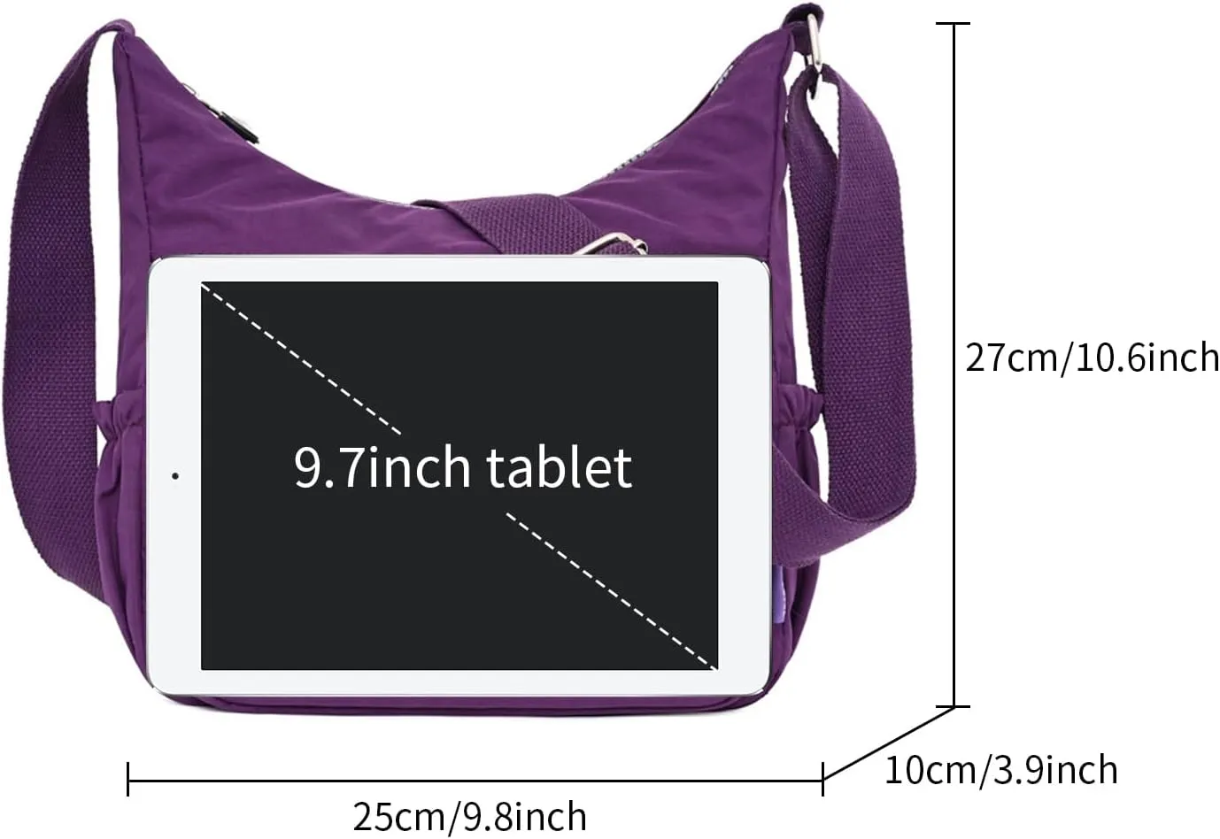 NOTAG Crossbody Bags for Women Multi-Pocket Casual Shoulder Handbags Lightweight Waterproof Purses and Handbags