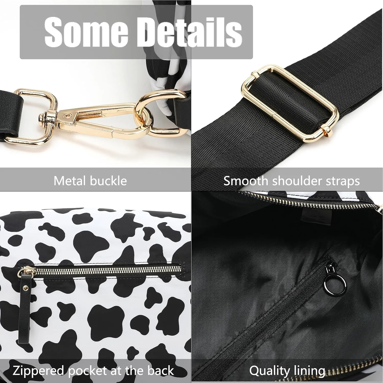 Nuvore Crossbody Comfort Bag, 2025 New with Large Capacity Checkered Bum Handbags with Shoulder Strap for Travel Daily