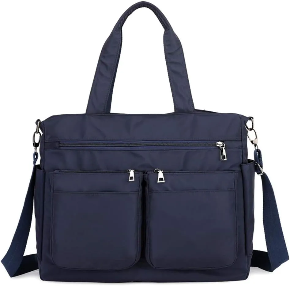 Nylon Tote Handbags Lightweight Tote Shoulder Bag Waterproof Large Tote Travel Bag