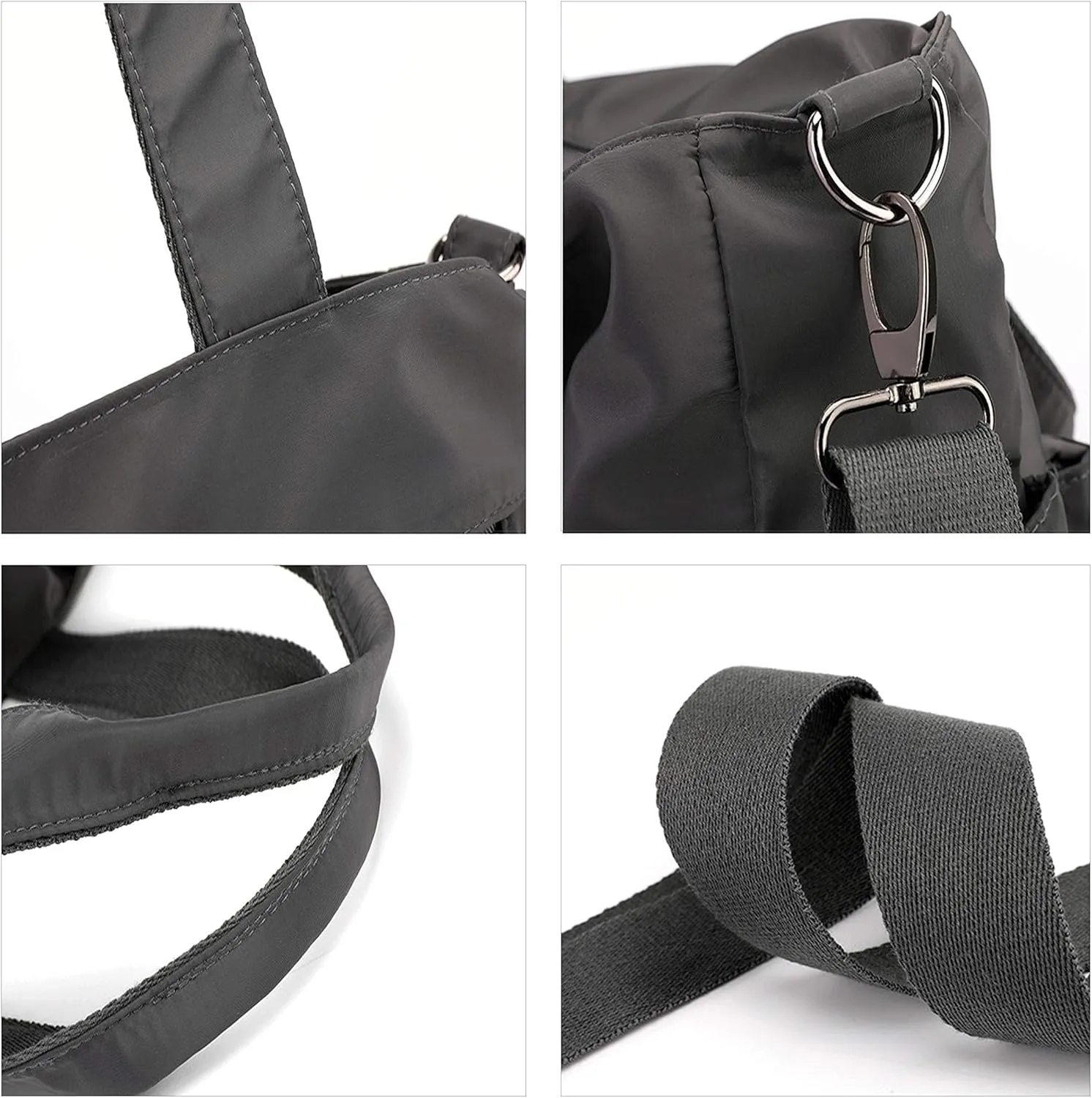Nylon Tote Handbags Lightweight Tote Shoulder Bag Waterproof Large Tote Travel Bag