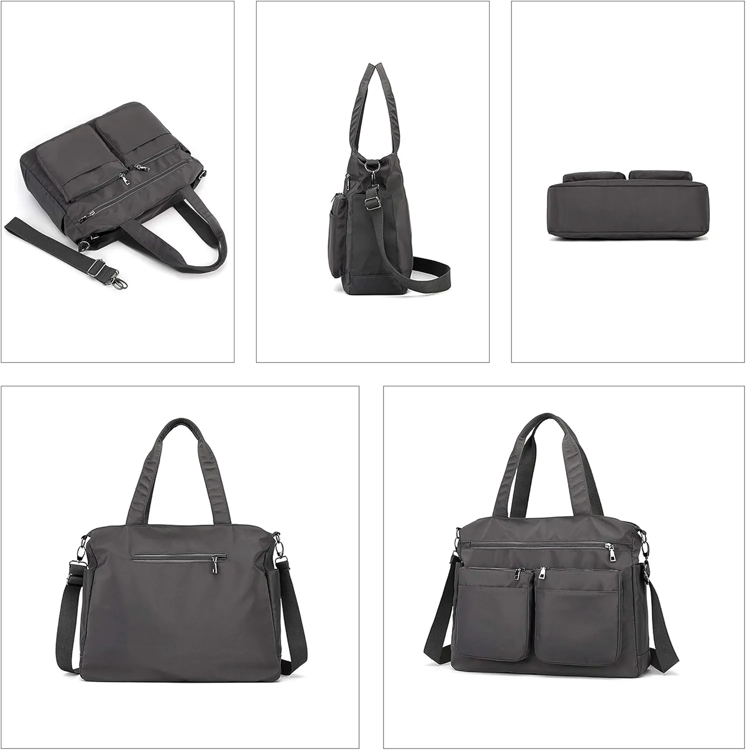 Nylon Tote Handbags Lightweight Tote Shoulder Bag Waterproof Large Tote Travel Bag