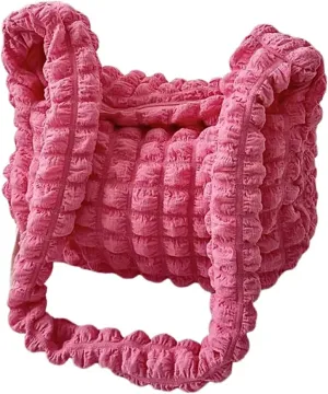Plush Underarm Bag for Girls Furry Purse Handbags for Women Y2K Fluffy Fuzzy Shoulder Bag Tote Bag for Autumn Winter