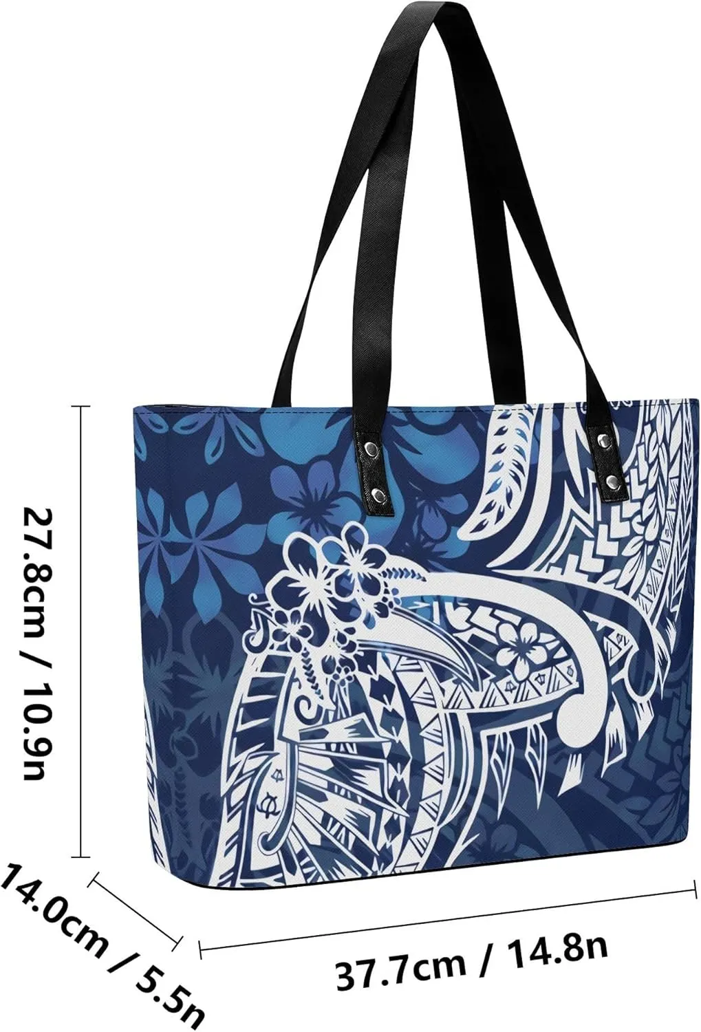 Polynesian Custom Patterned Pu Shoulder Bag Durable Storage Bag New Women'S Tote And Purse 2025