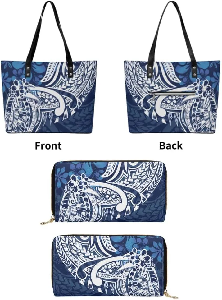 Polynesian Custom Patterned Pu Shoulder Bag Durable Storage Bag New Women'S Tote And Purse 2025