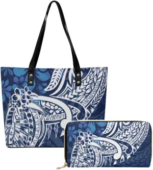 Polynesian Custom Patterned Pu Shoulder Bag Durable Storage Bag New Women'S Tote And Purse 2025