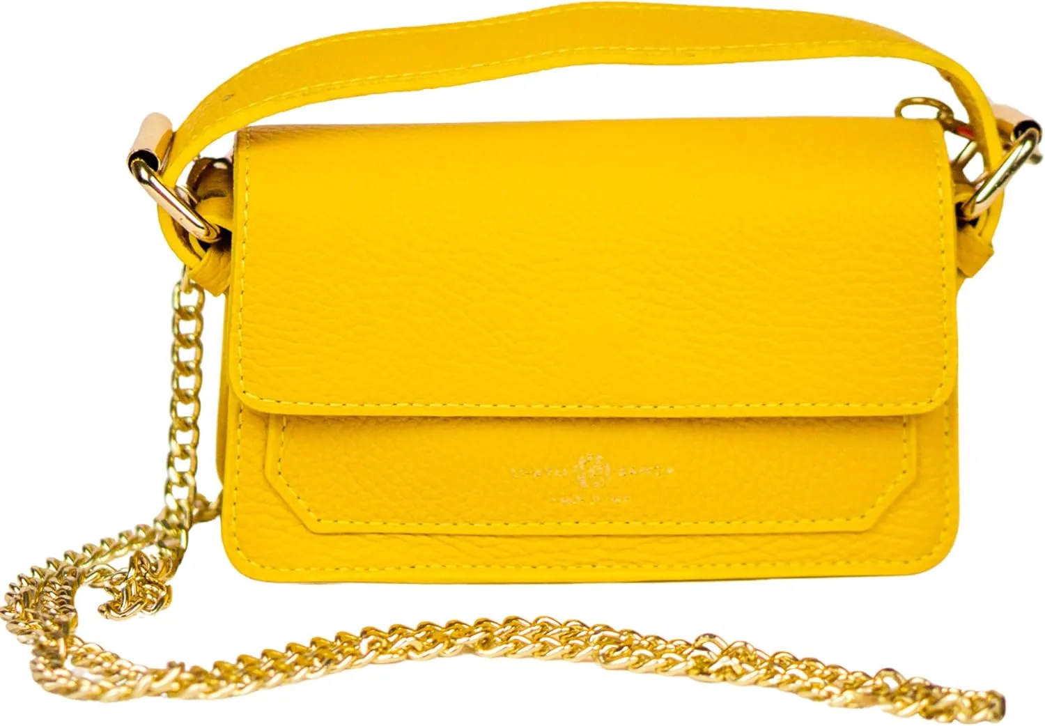 Premium Italian Leather Handmade in Florence, Italy. Small Crossbody Bag for Women with a Detachable Strap Made in Italy