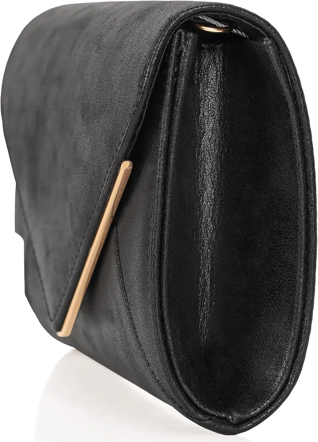 PU Leather Clutch Purses Women Evening Envelope Handbag Prom Wedding Party Foldover Bag