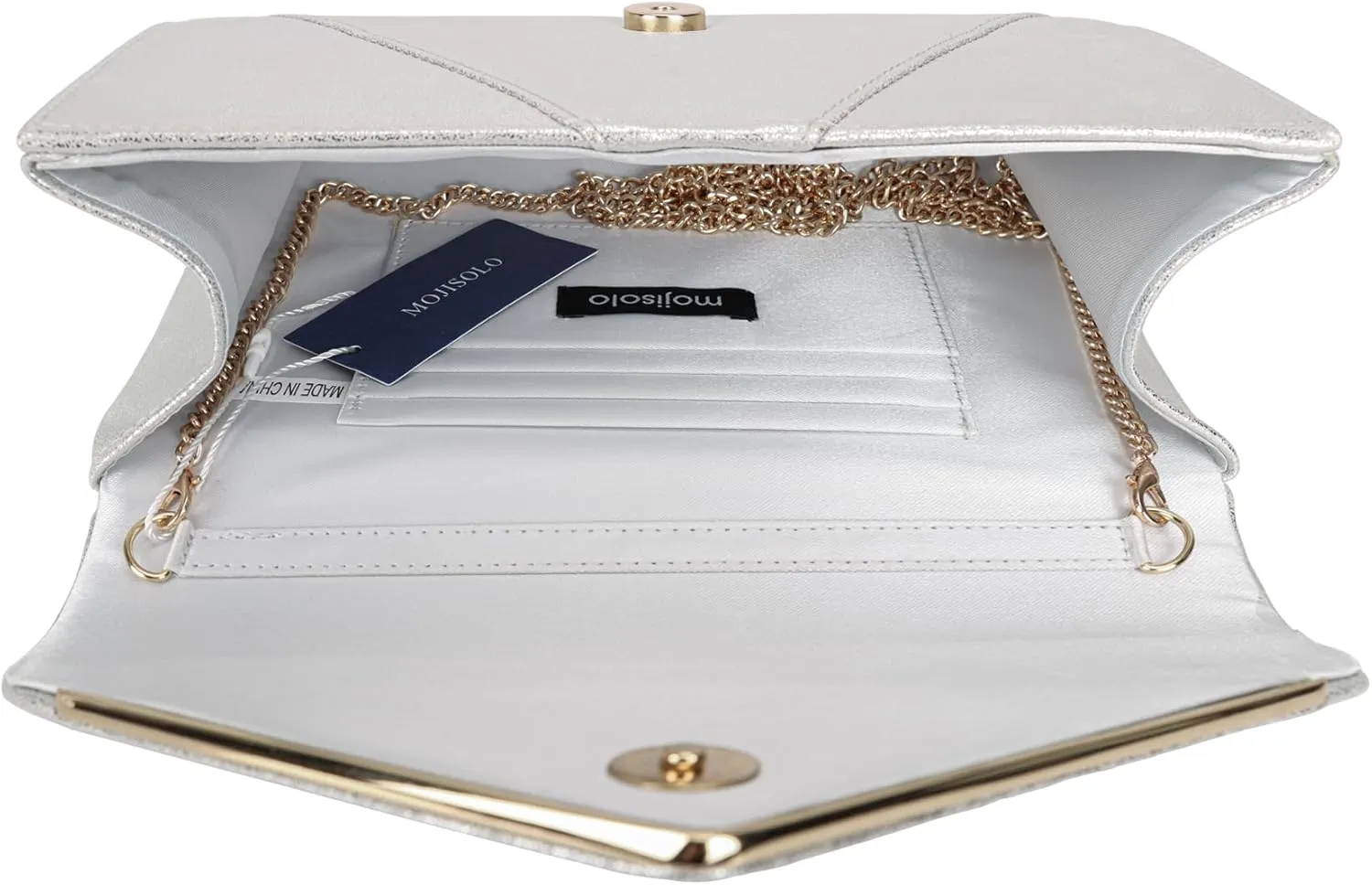 PU Leather Clutch Purses Women Evening Envelope Handbag Prom Wedding Party Foldover Bag