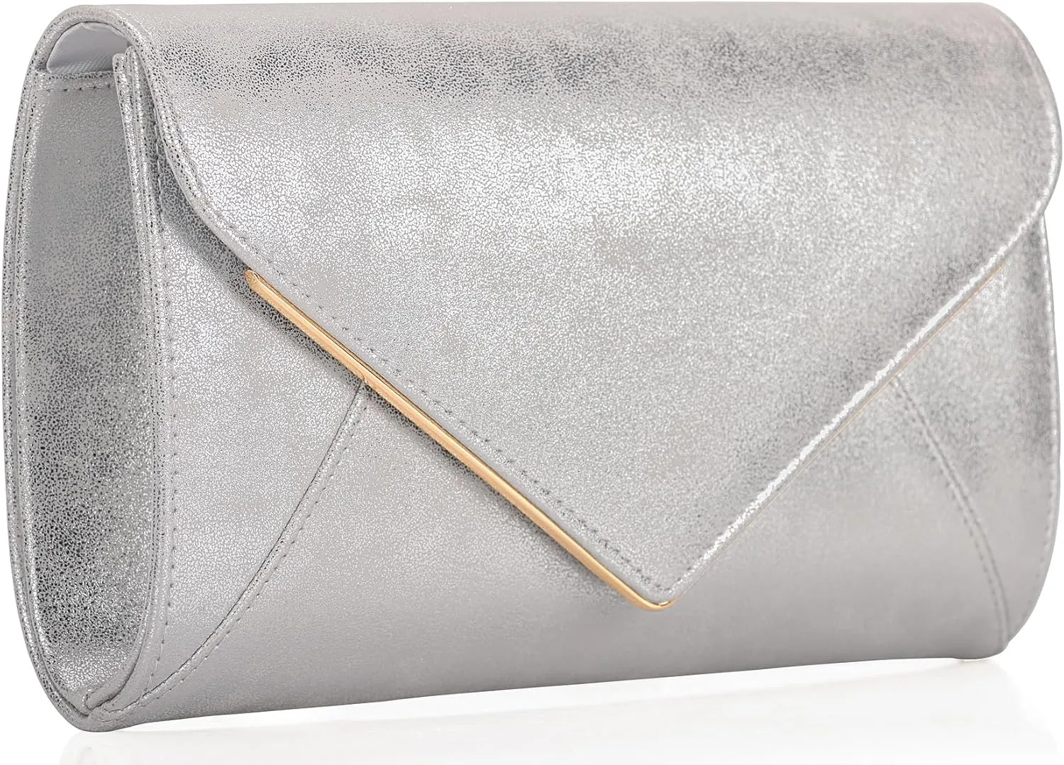 PU Leather Clutch Purses Women Evening Envelope Handbag Prom Wedding Party Foldover Bag