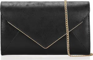 PU Leather Clutch Purses Women Evening Envelope Handbag Prom Wedding Party Foldover Bag
