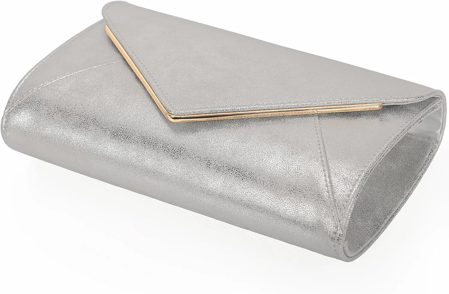 PU Leather Clutch Purses Women Evening Envelope Handbag Prom Wedding Party Foldover Bag