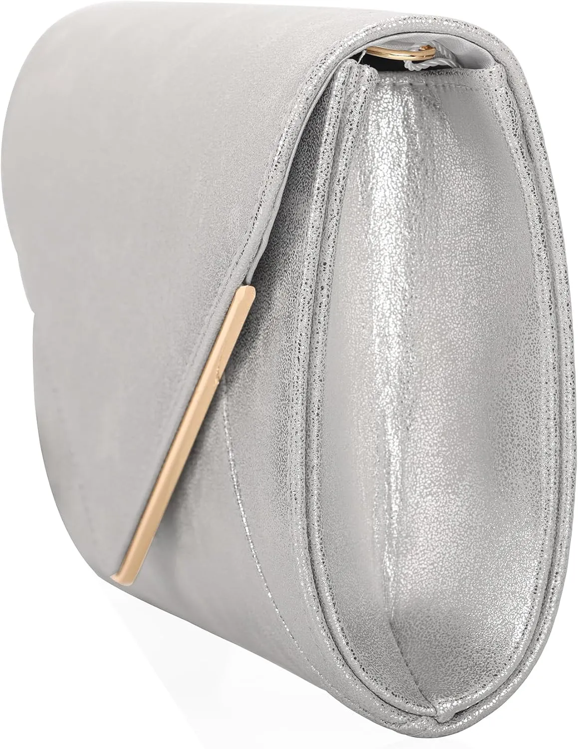 PU Leather Clutch Purses Women Evening Envelope Handbag Prom Wedding Party Foldover Bag