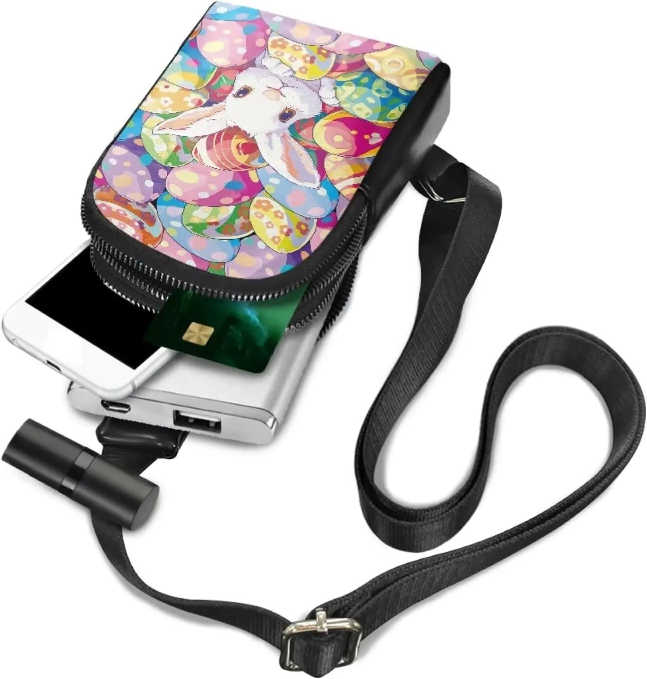 PU Leather Crossbody Bag for Women,Trendy Handbags Bag Chest Bag with Coin Pocket