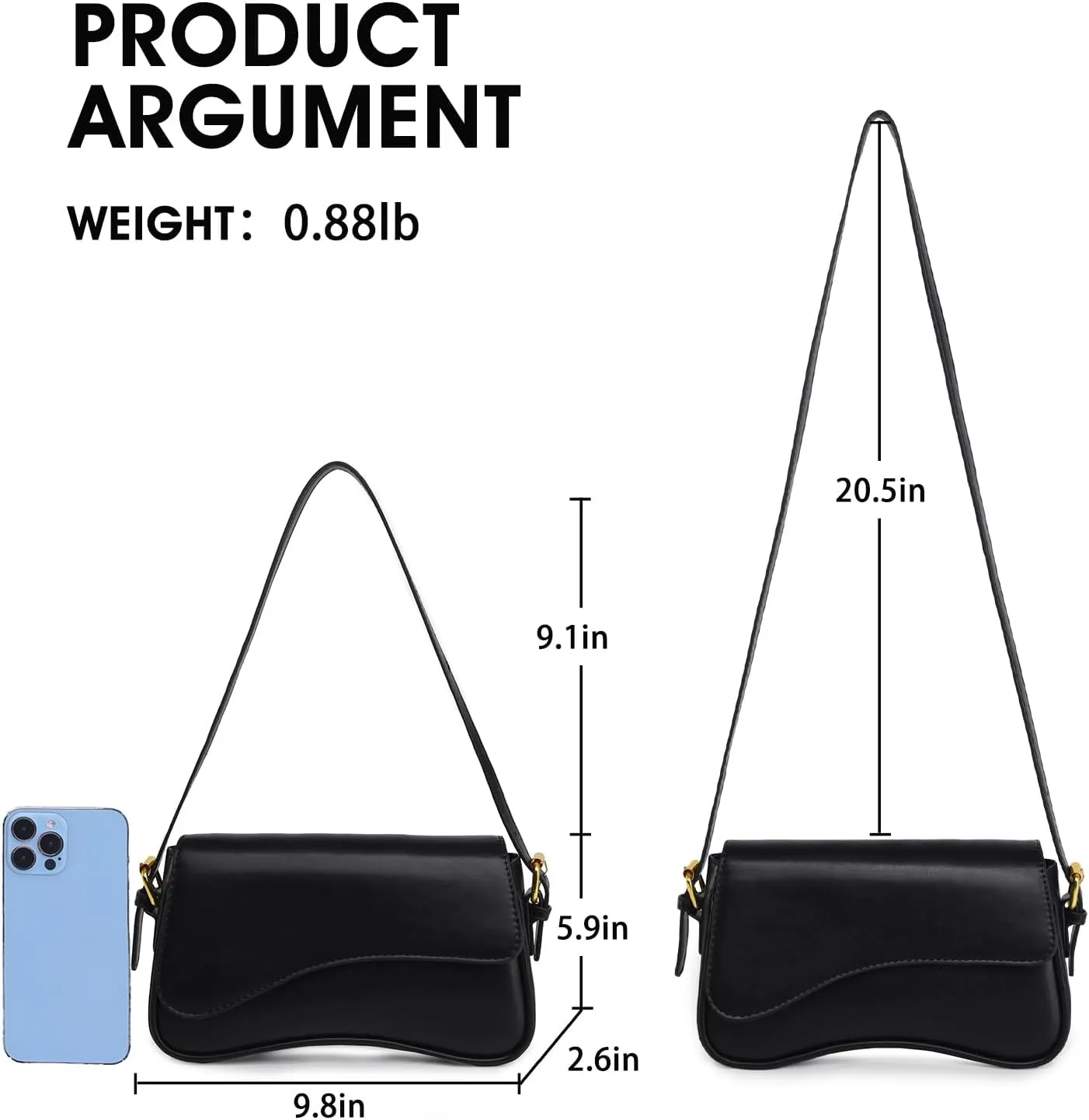 PU Leather Tote Bag for Women with 2 Removable Straps and Zipper Closure