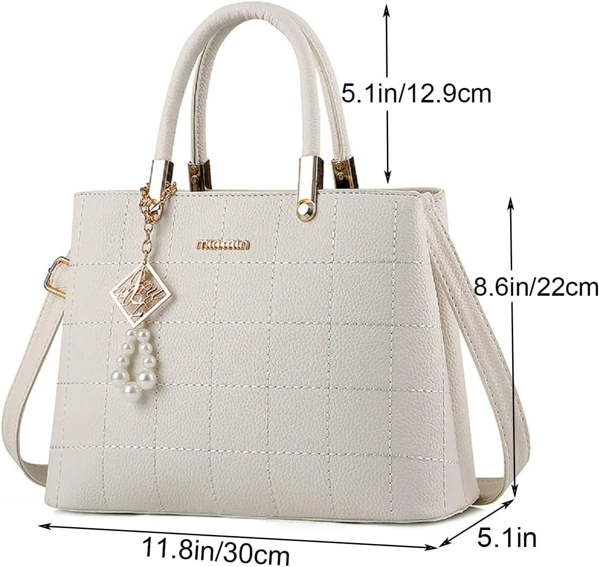 Purses and Handbags for Women PU Leather Top Handle Satchel Ladies Shoulder Tote Bags