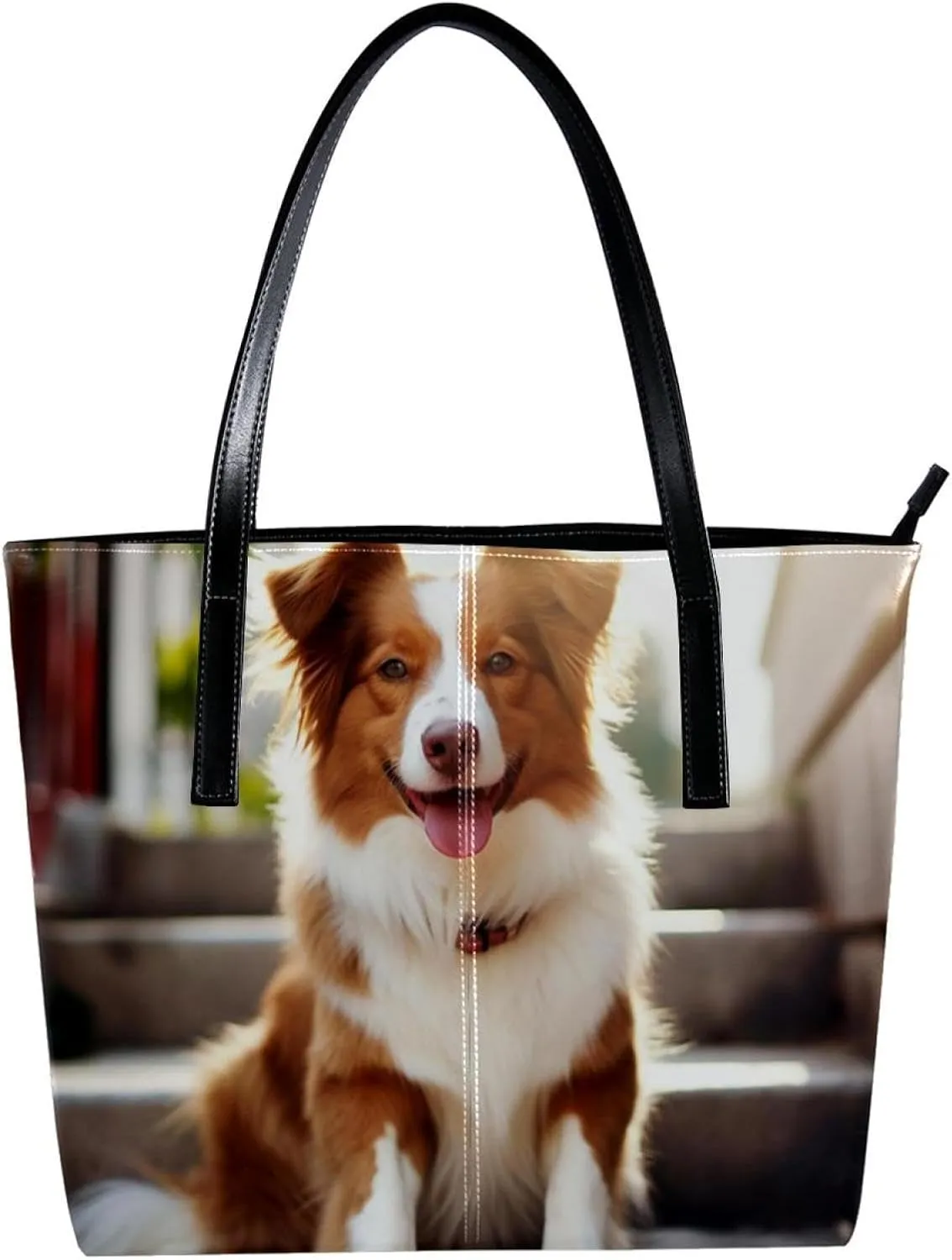 Purses for Women,Tote Bag Aesthetic,Women's Tote Handbags,Border Collie Dog