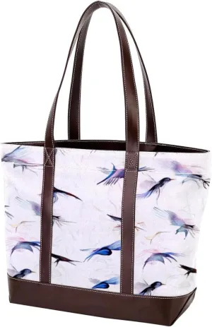 Purses for Women,Tote Bag for Women,Handbags for Women,Animal Art Floral Crane