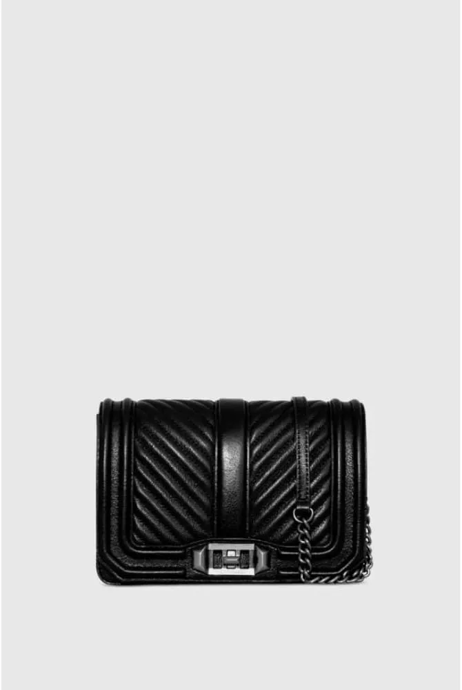 Rebecca Minkoff Women's Chevron Quilted Love Crossbody Bag