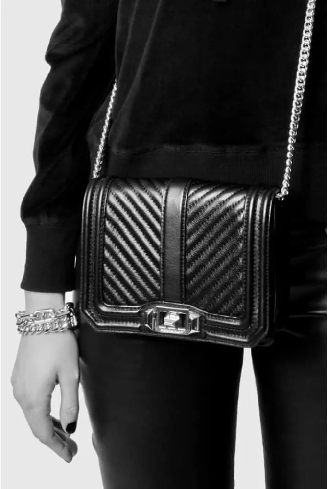 Rebecca Minkoff Women's Chevron Quilted Love Crossbody Bag