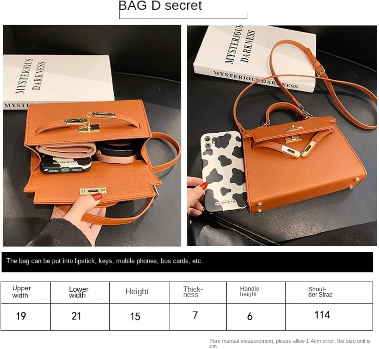 Retro handbag women, new senior sense of commuting shoulder bag