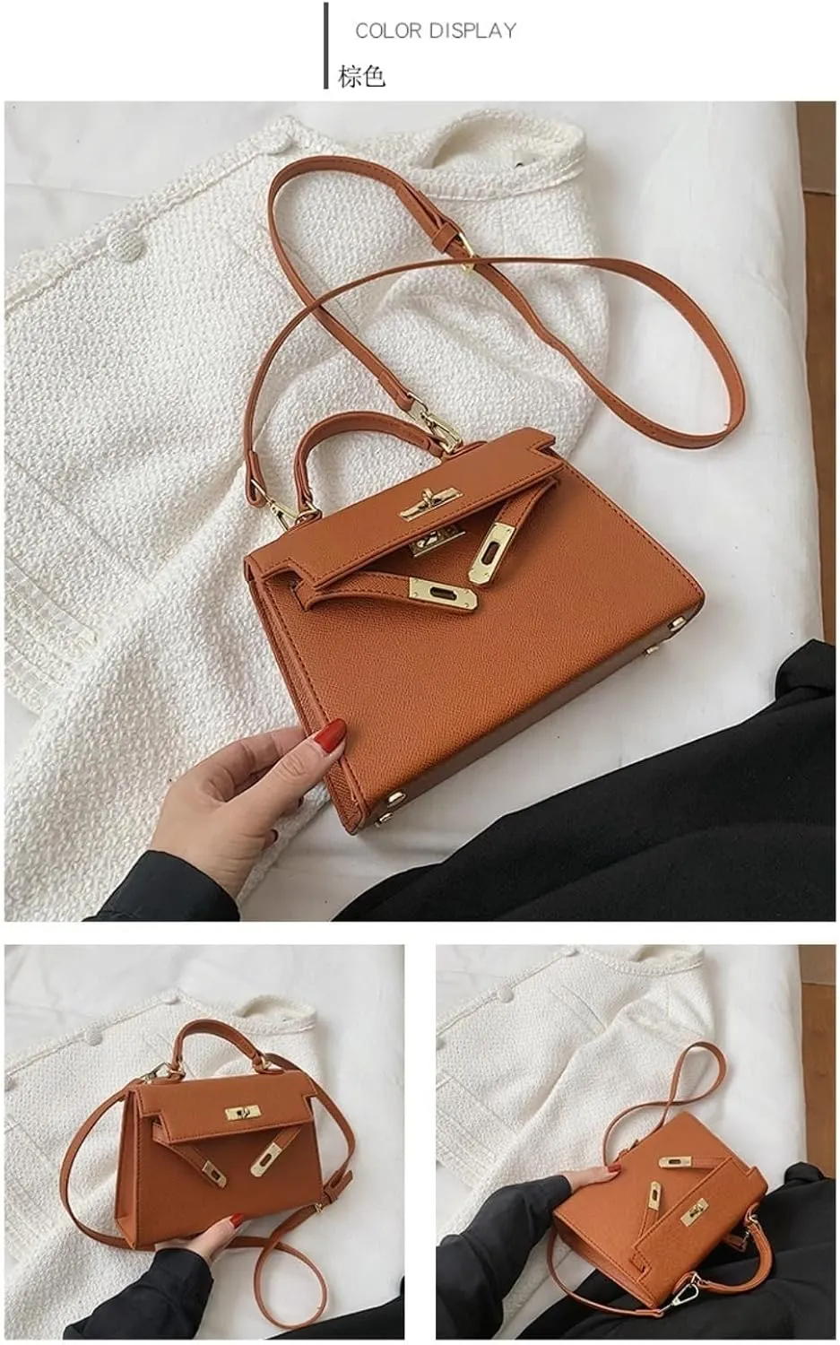 Retro handbag women, new senior sense of commuting shoulder bag