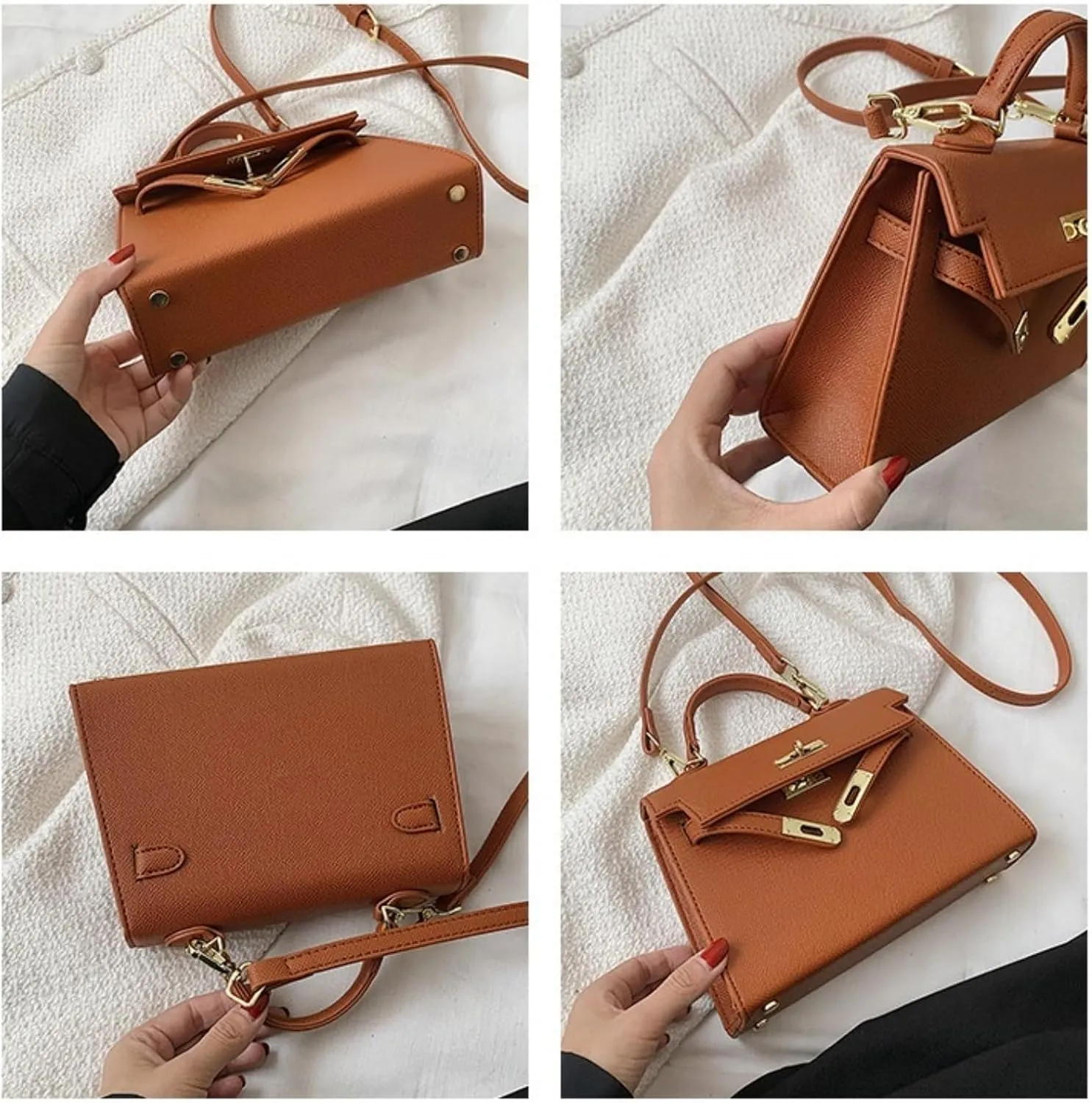 Retro handbag women, new senior sense of commuting shoulder bag