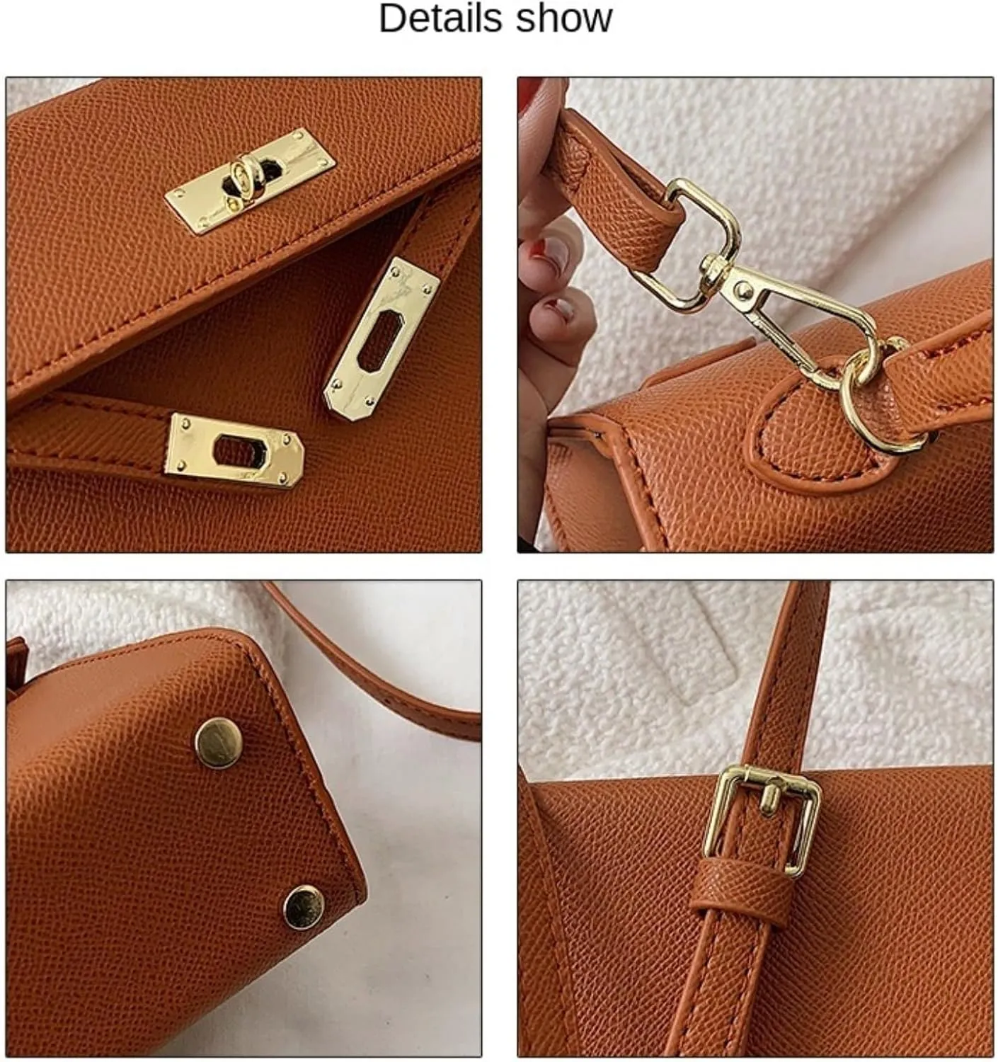 Retro handbag women, new senior sense of commuting shoulder bag