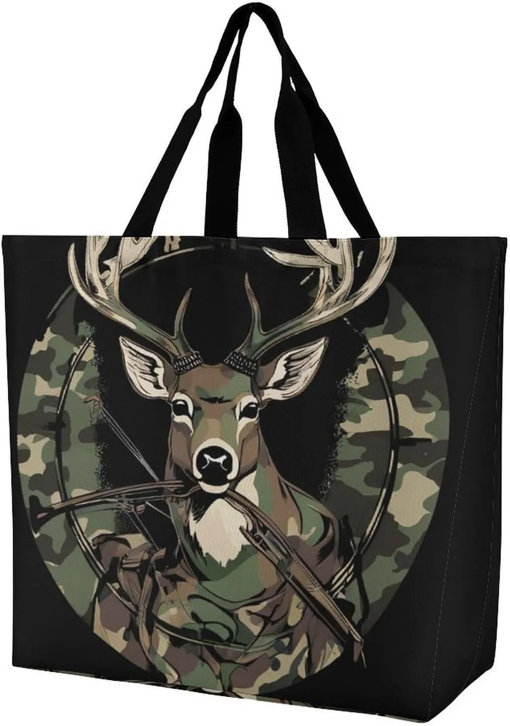 Reusable Grocery Bag for Women, Portable Large Shopping Storage Bag Casual Shoulder Handbags