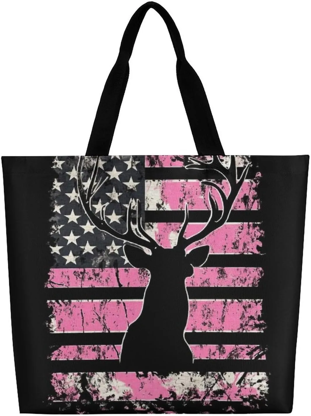 Reusable Grocery Bag for Women, Portable Large Shopping Storage Bag Casual Shoulder Handbags