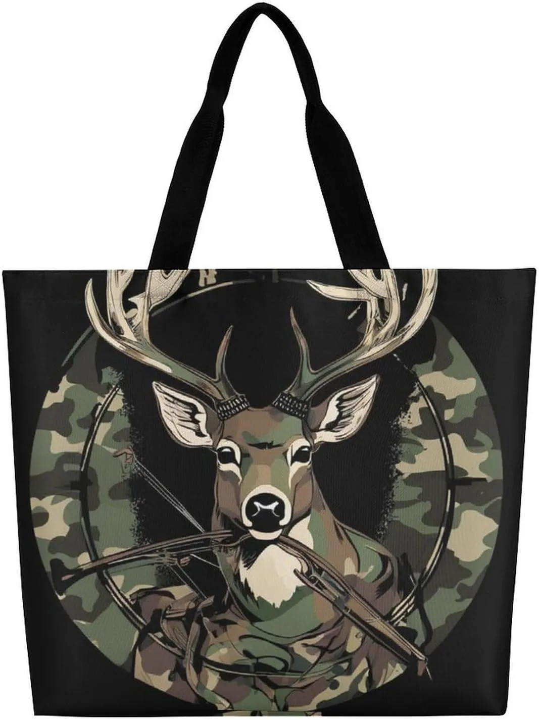 Reusable Grocery Bag for Women, Portable Large Shopping Storage Bag Casual Shoulder Handbags