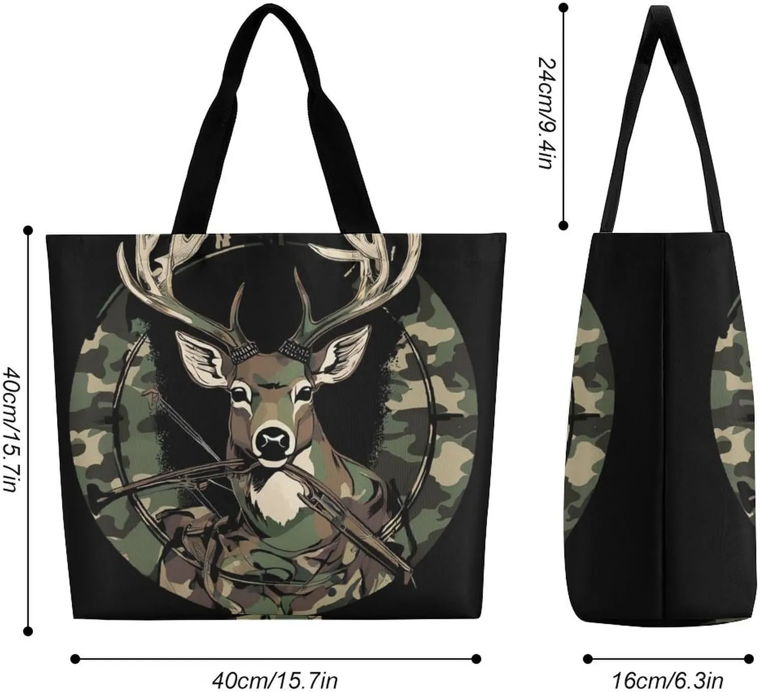 Reusable Grocery Bag for Women, Portable Large Shopping Storage Bag Casual Shoulder Handbags