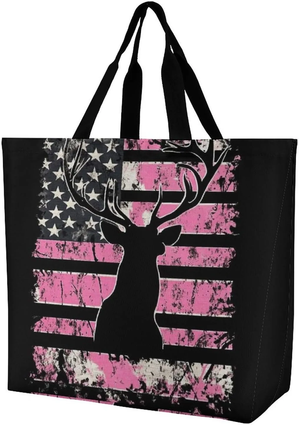 Reusable Grocery Bag for Women, Portable Large Shopping Storage Bag Casual Shoulder Handbags