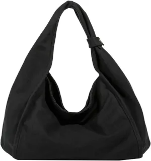 Rungion Slouchy Canvas Tote Bag for Women Large Shoulder Bag Handbags Top Handle Purse with Zipper for Work Shopping