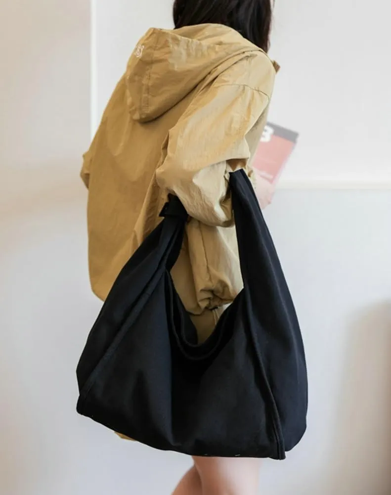 Rungion Slouchy Canvas Tote Bag for Women Large Shoulder Bag Handbags Top Handle Purse with Zipper for Work Shopping