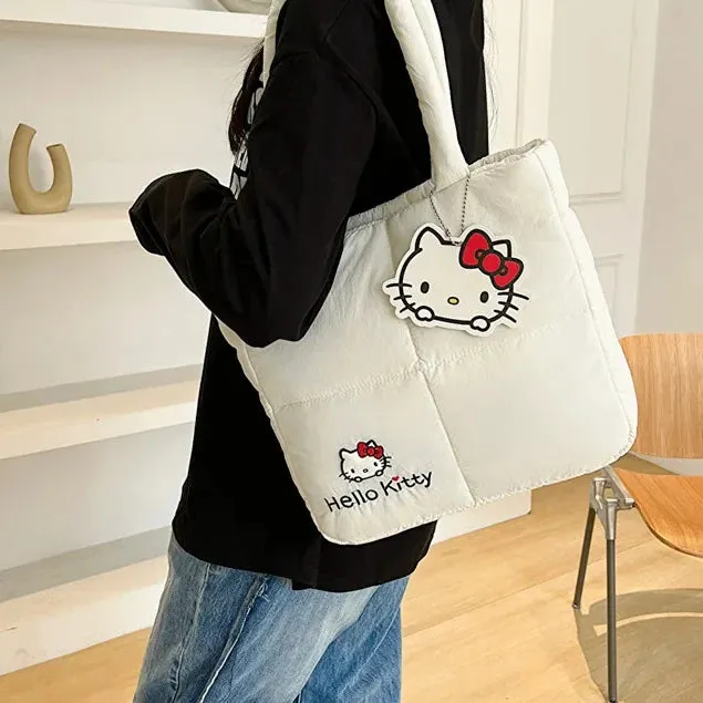 Sanrio Hello Kitty Puffer Shoulder Bag | Puffy Tote Bag