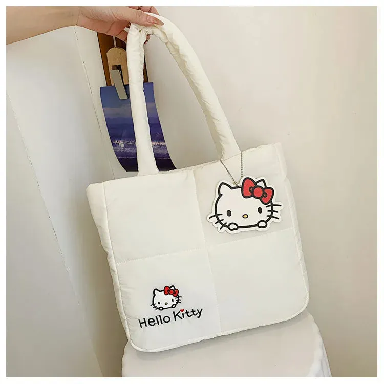 Sanrio Hello Kitty Puffer Shoulder Bag | Puffy Tote Bag
