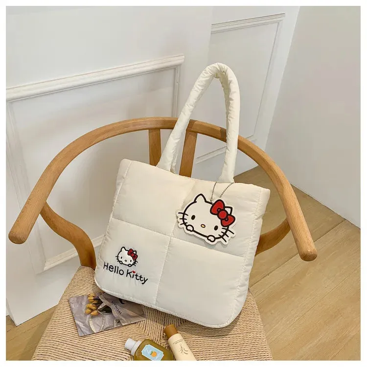 Sanrio Hello Kitty Puffer Shoulder Bag | Puffy Tote Bag
