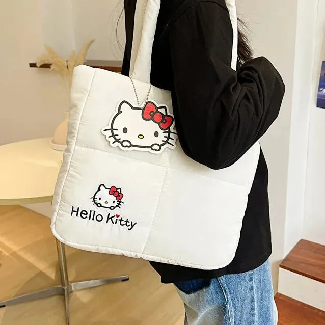 Sanrio Hello Kitty Puffer Shoulder Bag | Puffy Tote Bag