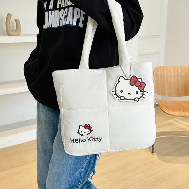 Sanrio Hello Kitty Puffer Shoulder Bag | Puffy Tote Bag